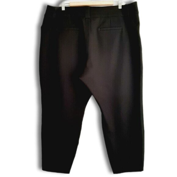 Studio by TORRID / High Waist Ankle Crop Stretch Slim Pants Black Sz 24 R - Picture 5 of 11